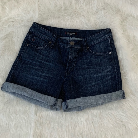 Dear John Ava Roll Up Denim Shorts - Picture 2 of 7